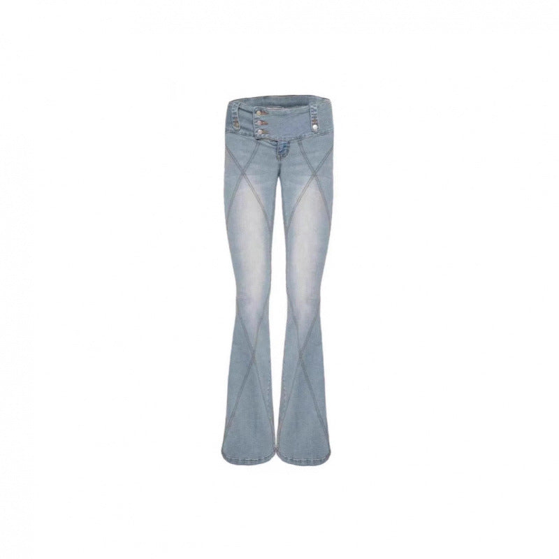 Dame flare jeans Stilla
