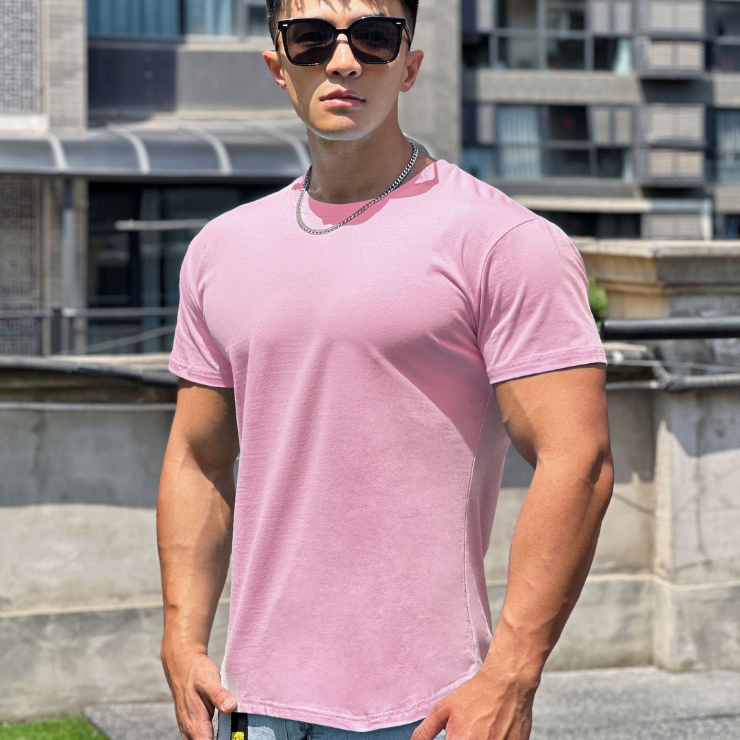 Herrer kortærmet-fit T-shirt med kropsnær pasform og åndbart materiale Stilla