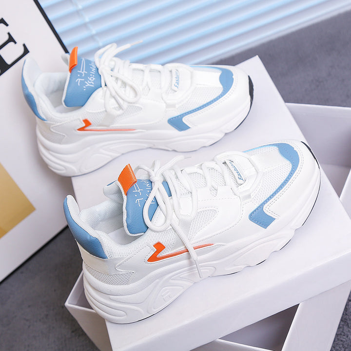 Dame Lettere Løbesneakers med åndbar Mesh-overflade og dæmpende sål Stilla