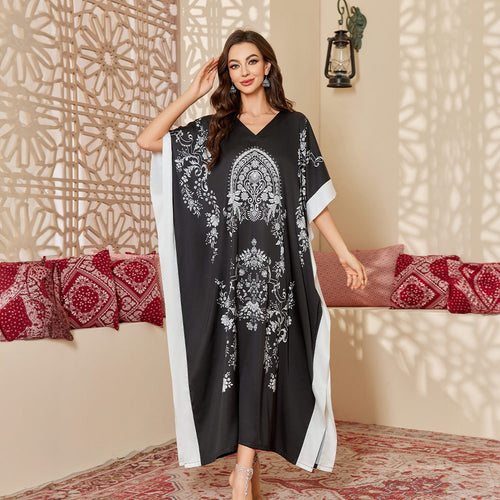 Dame Kimono-robe med floralt design og luksuriøs forarbejdning Stilla