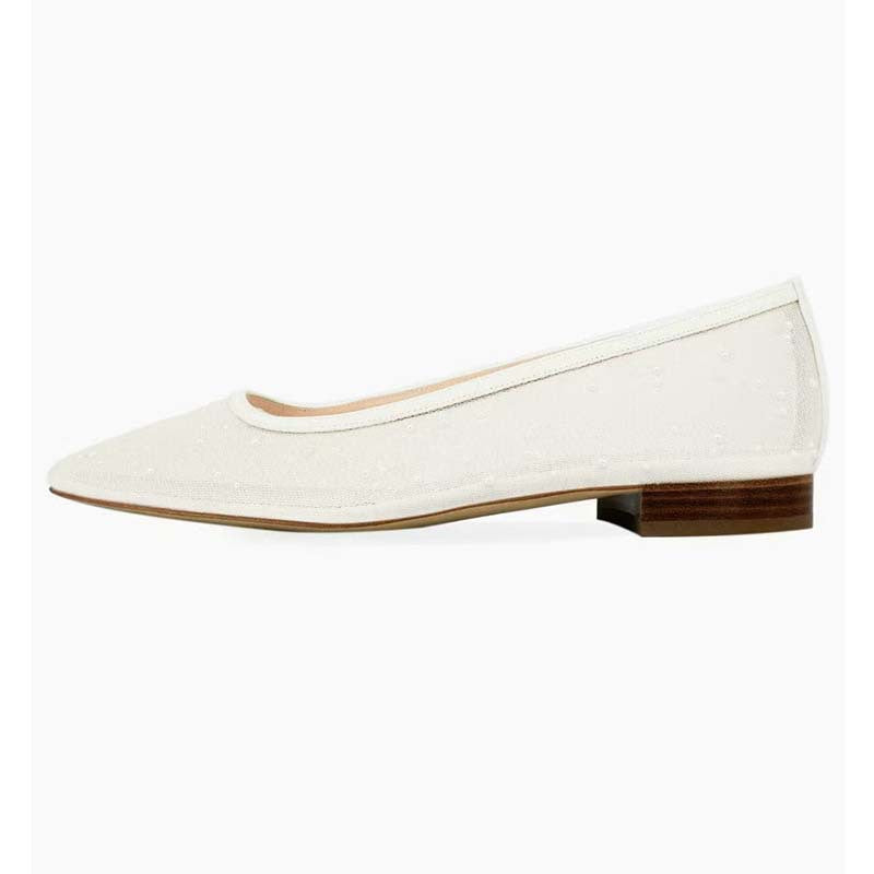 Femme Elegante Spidsesål Ballerinas Stilla