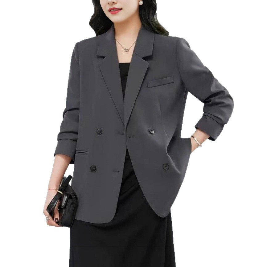Kvinders stilfulde oversized blazer med dobbelt knapfane og stilfulde detaljer Stilla