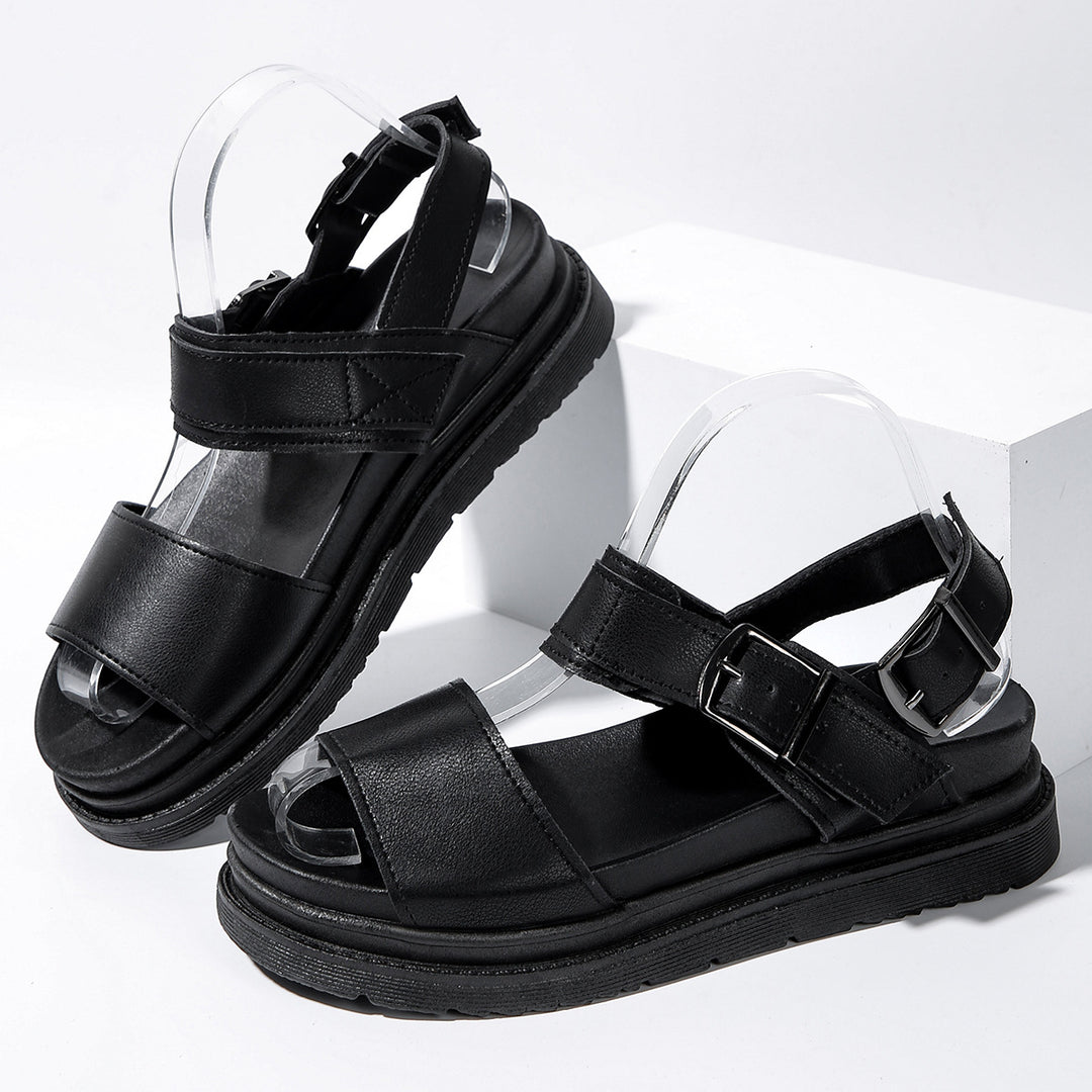 Dame Trendy Komfort-Sandaler med justerbar rem og skridsikker sål Stilla