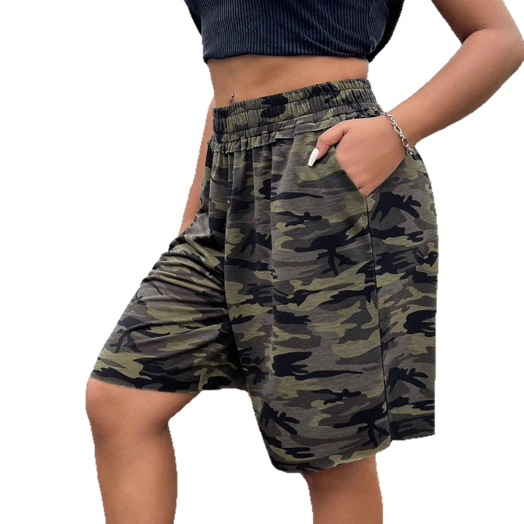 Dame fritid bukser i moderne camouflage-design Skovae