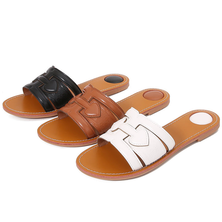 Dame Moderne Slidsandaler Design med flettede Remme Stilla