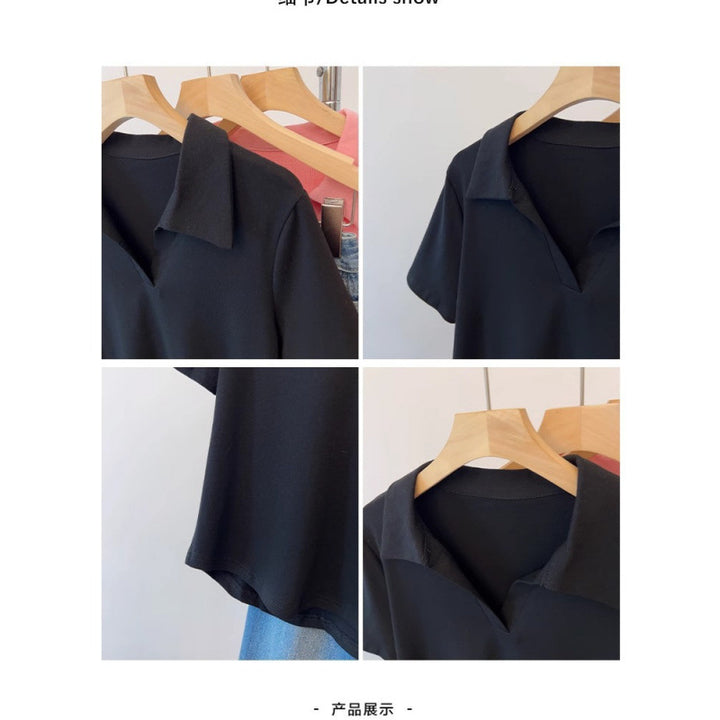 Kvinde Casual Polo Stil T-Shirt Stilla