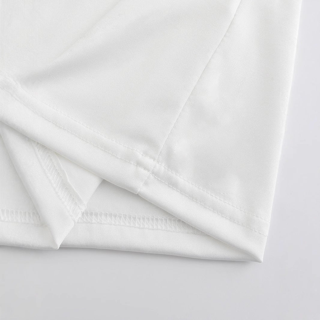 Dame Crop-T-Shirt med unikt dødningehoved-design Skovae