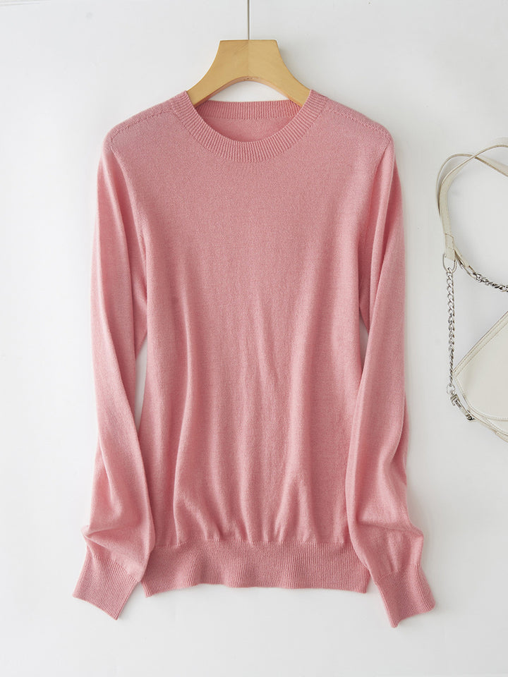 Femme Classic Relaxed Fit Strikpullover Stilla
