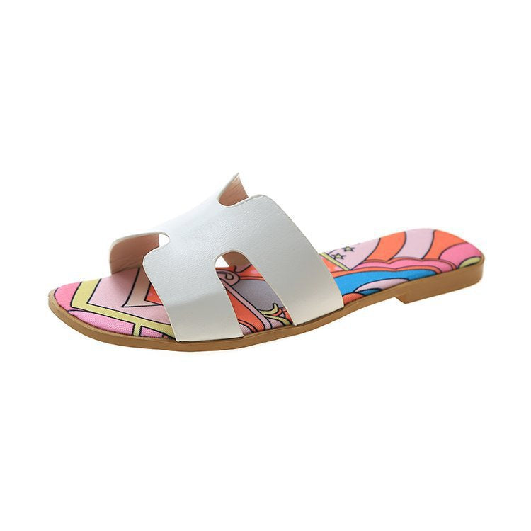 Dame Mode Strand sandaler med farverigt indre futter og behagelig sål design Stilla