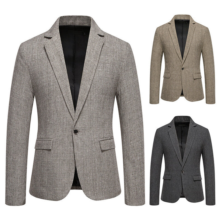 Herren skræddersyet houndstooth mønster blazer Stilla