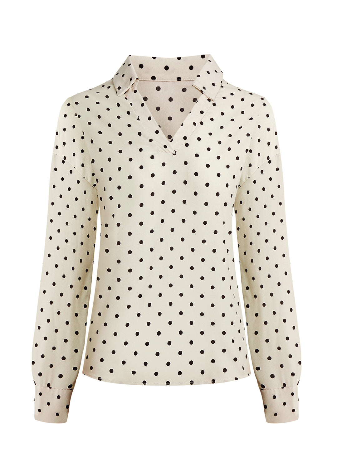 Damebluse med polka prikker Stilla