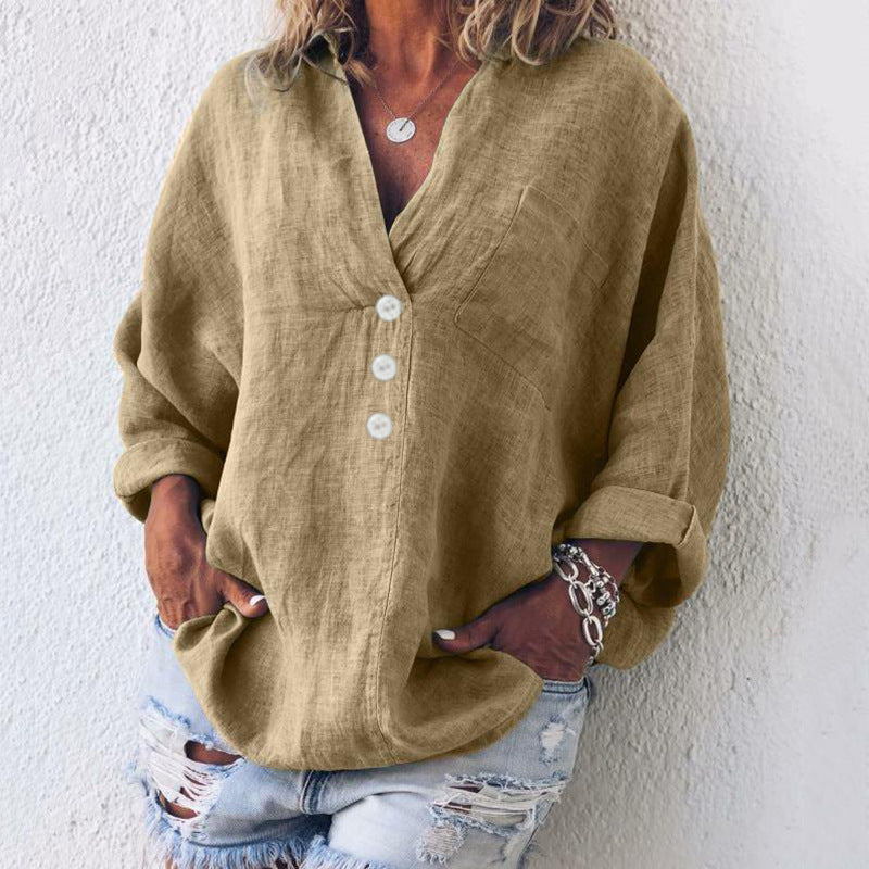 Stilla | Stilfuld pullover i bomuld og hør