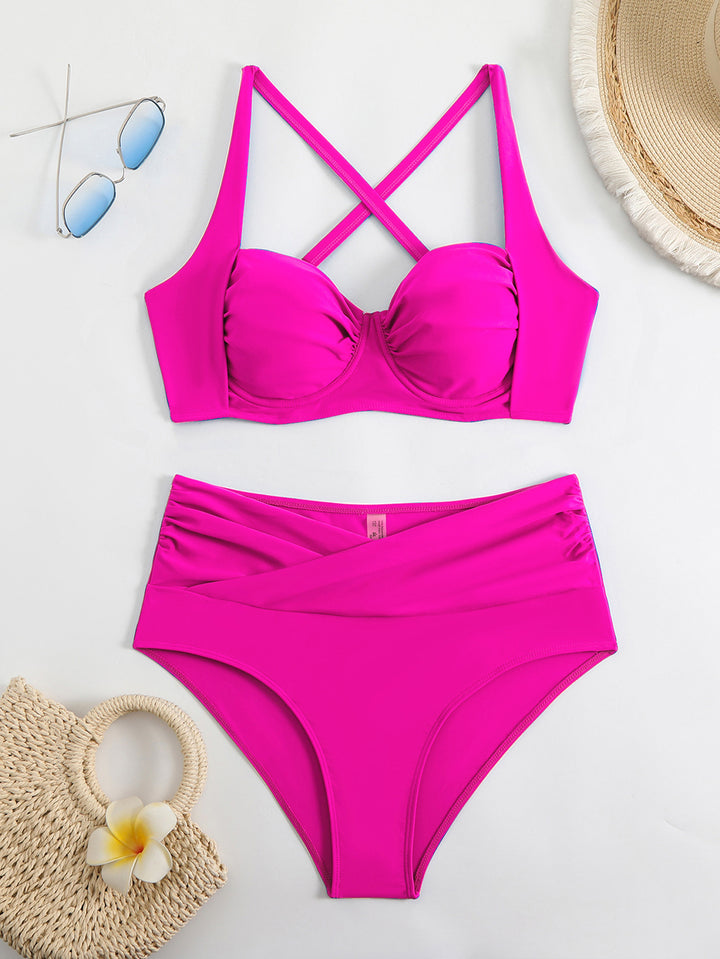 Dame Bikini-sæt med elegant indpakningsdesign og sporty snit Stilla