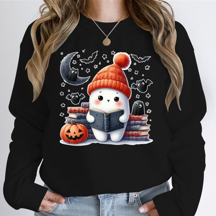 Dame sweatshirt med legende Halloween motiv og materiale af høj kvalitet Skovae