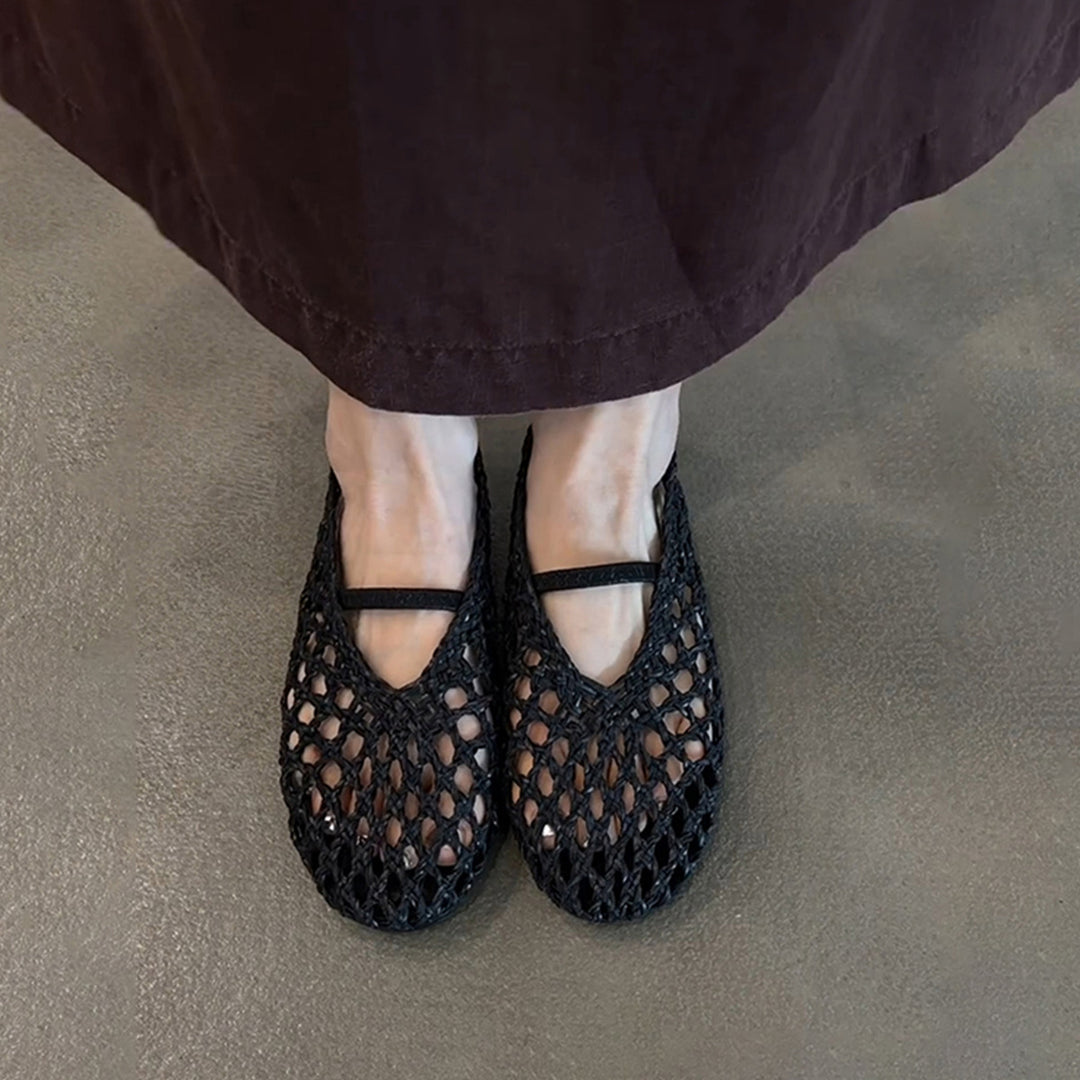 Dame Stilfulde Vævede Slippers Stilla