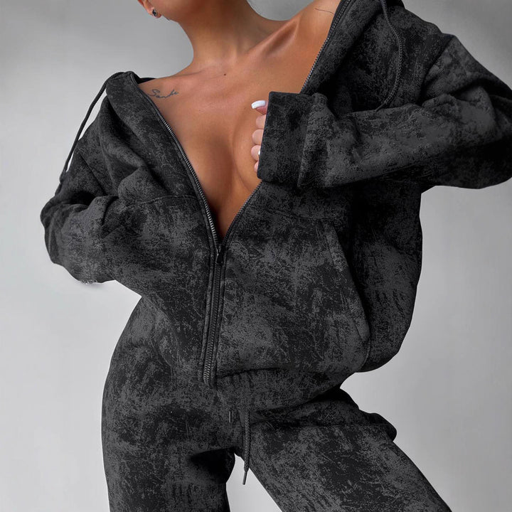 Kvinders sporty fleece tracksuit Skovae