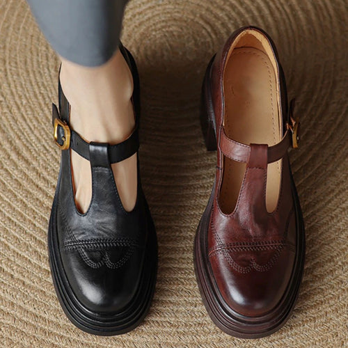 Dame Elegante Pumps med rem og blokhæl Stilla