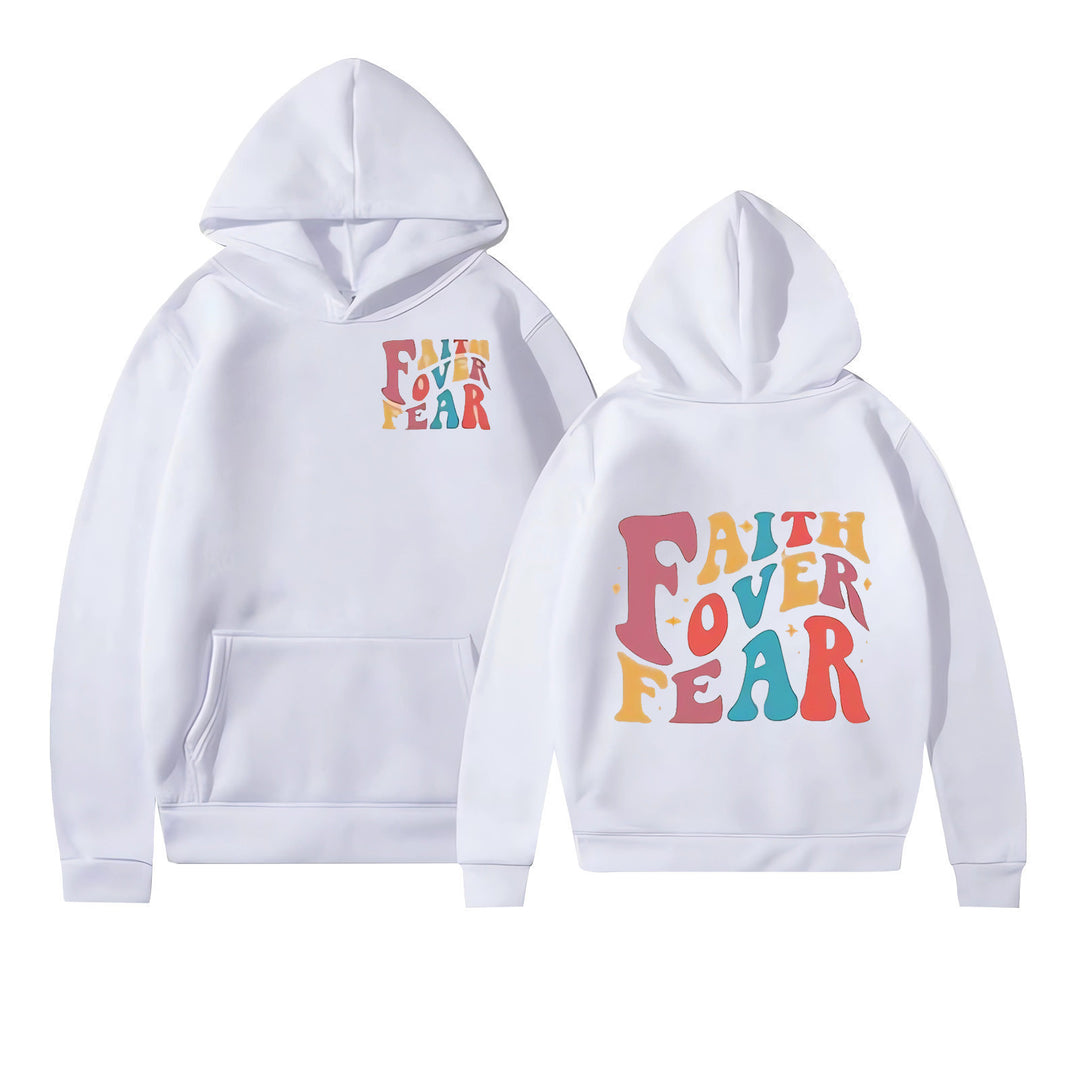 Dame hoodie med unikt grafisk display Skovae