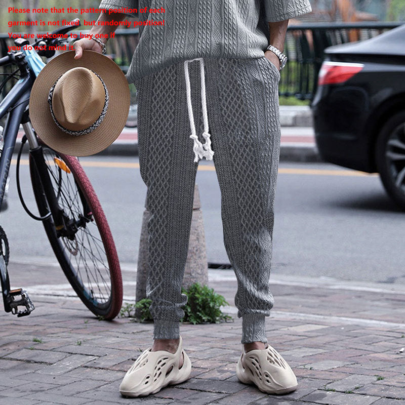 Herrer Sportiv Loungebukser med elastisk talje og moderne strukturdesign Stilla