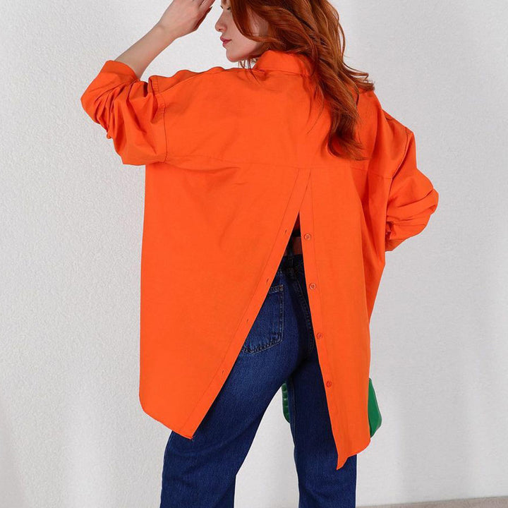 Dame Oversized Skjorte Stilla