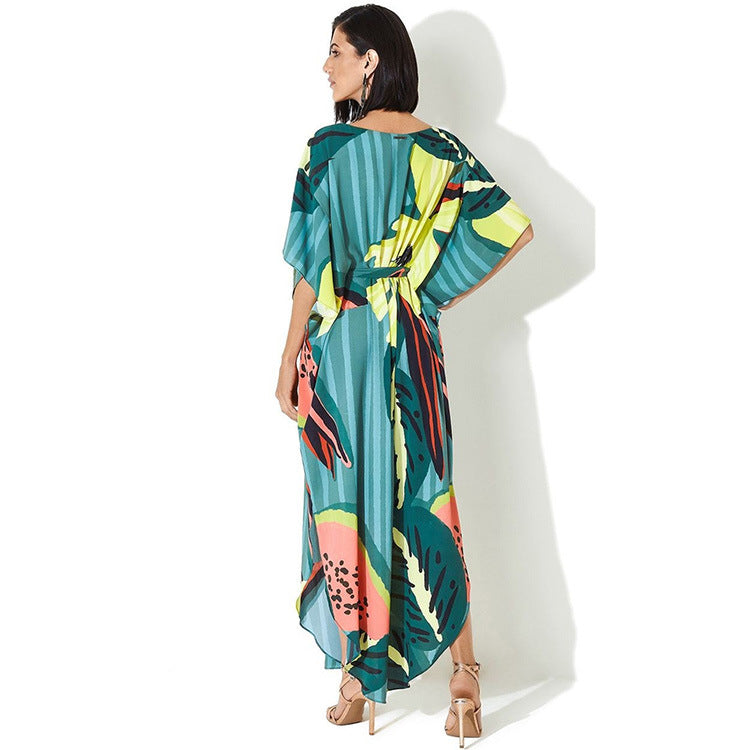 Dame Maxikjole i afslappet Boho-stil med plantebaseret design Stilla
