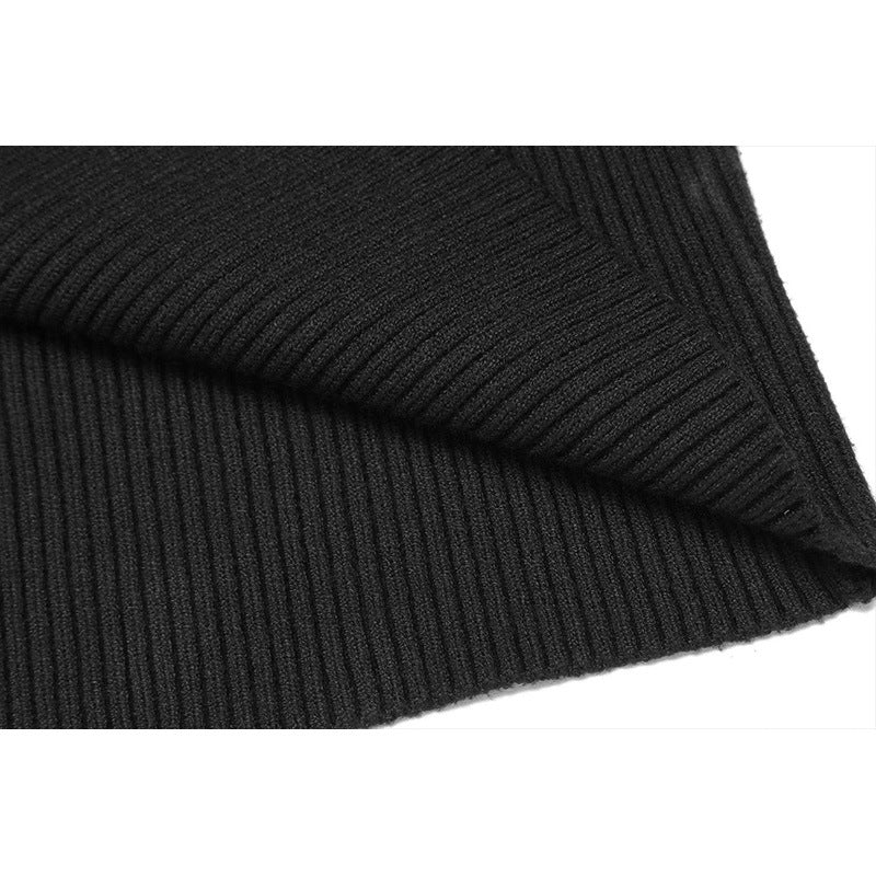 Herrer finstrikket pullover med høj krave og ribstruktur Stilla
