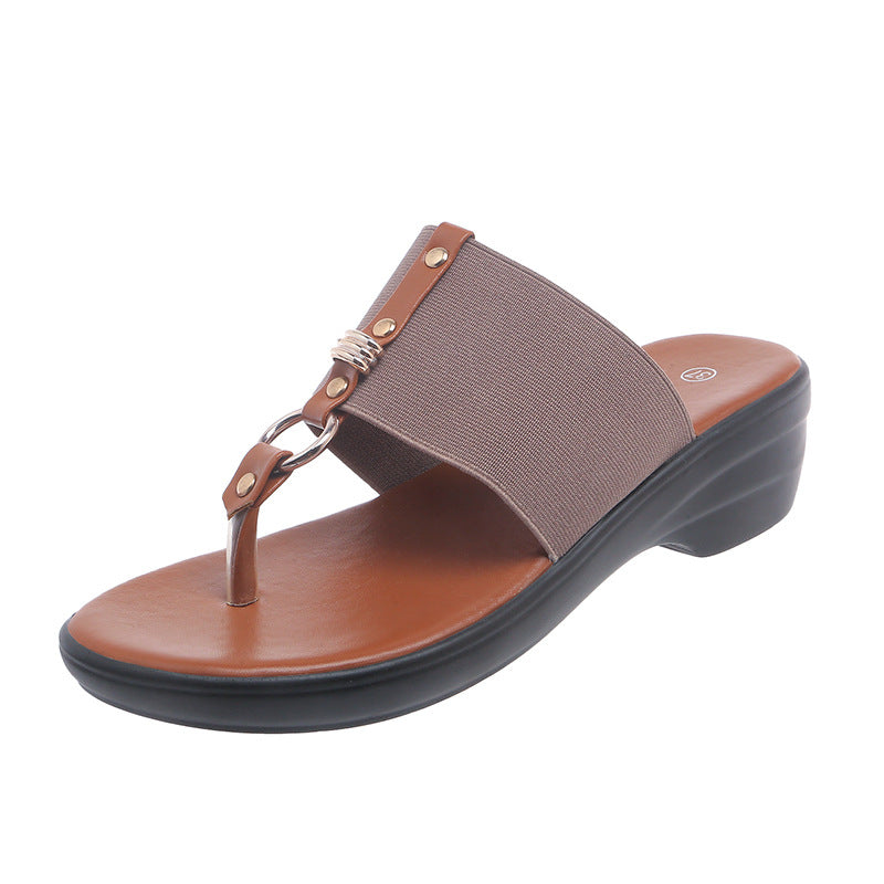 Damer Wedge-sandaler med komfortabelt tæerem og moderne remdesign Stilla