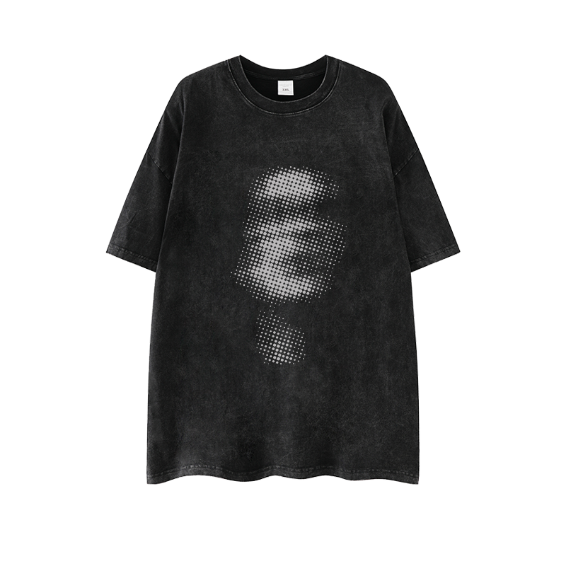 Dame T-shirt med kunstnerisk motiv og afslappet snit Stilla