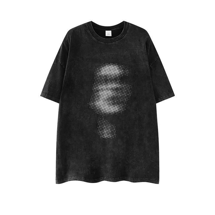 Dame T-shirt med kunstnerisk motiv og afslappet snit Stilla