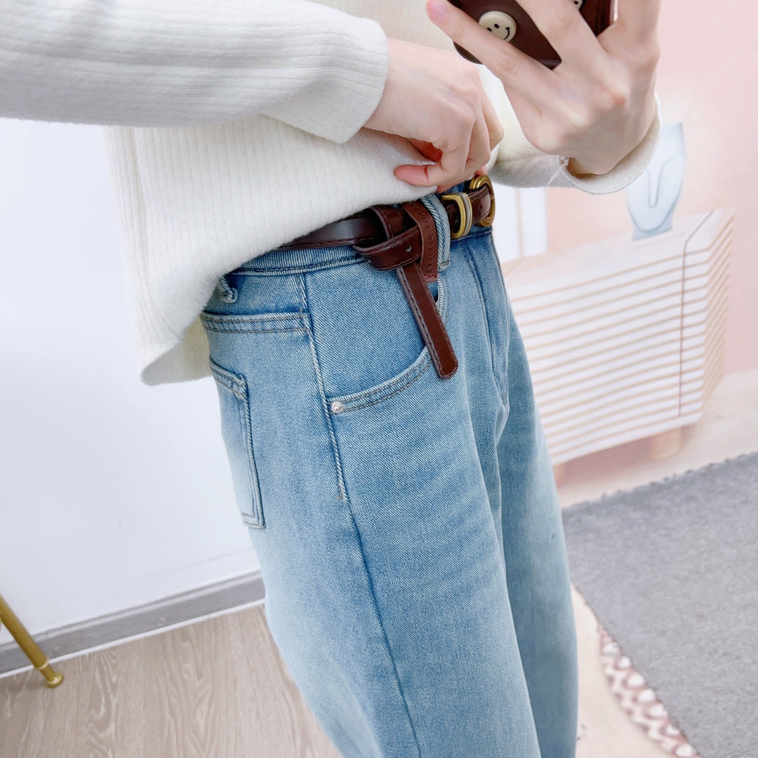 Dame Løst skårne jeans med høj talje og afslappet pasform Stilla