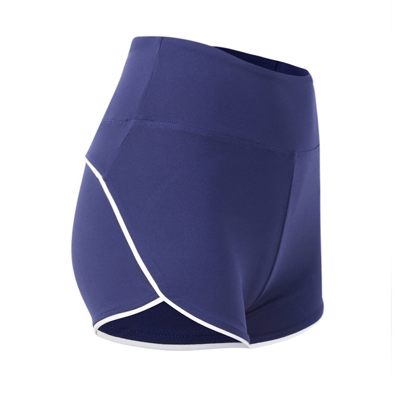 Dame Sporty shorts med høj talje og åndbare indsatser Stilla