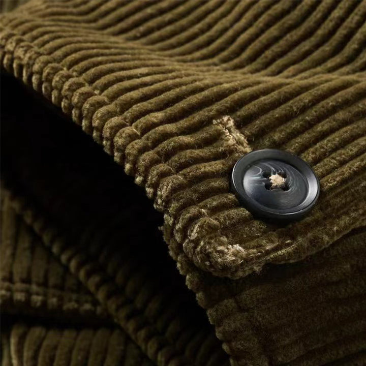 Herren moderigtig fløjlsjakke med påsyede lommer og robust design Stilla