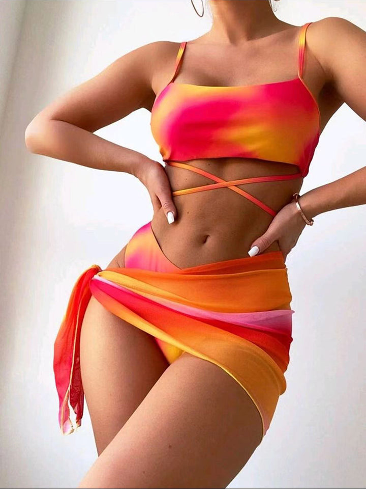 Dame bikini-sæt med elegant indpakningsdetalje og trendy snit Stilla