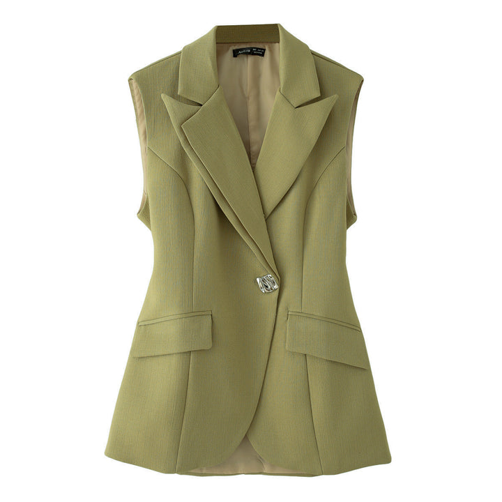 Dame vest med smal pasform og elegante lommer Stilla
