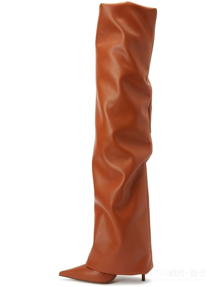 Femme Over-the-Knee Skulpturale Stiletto Støvler Stilla