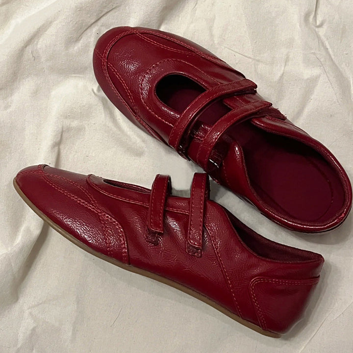 Dame justerbare remme Mary Jane Ballerinas Stilla