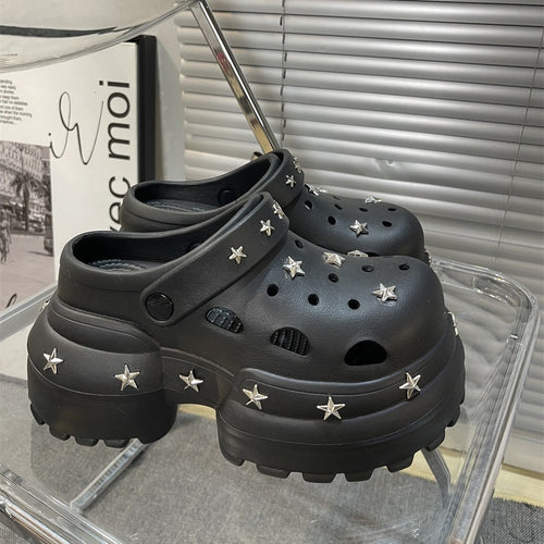 Damer mode Clogs med trendy stjerne-design Stilla