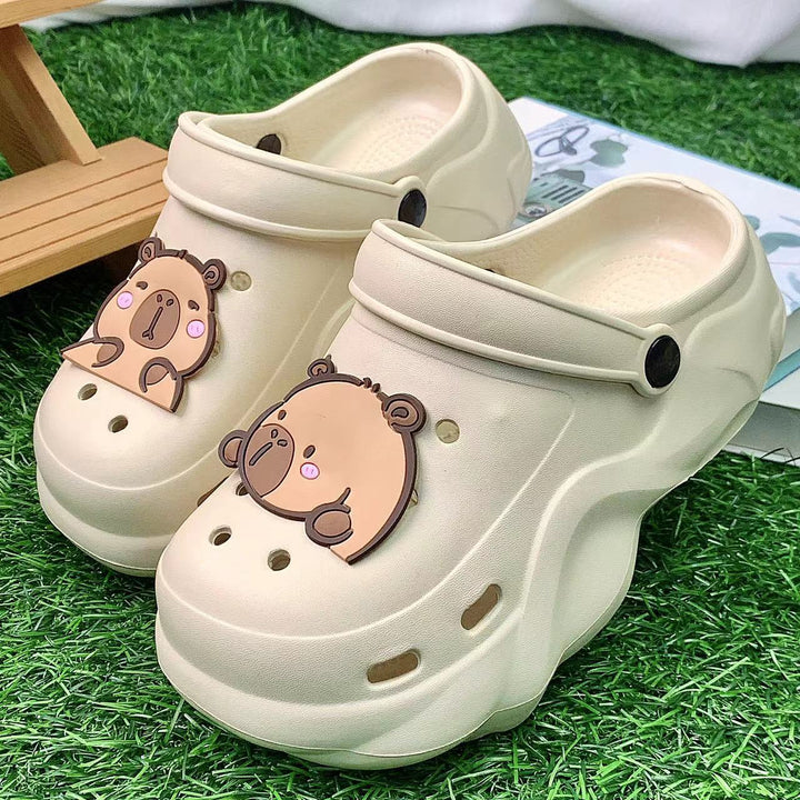 Unisex clogs med sødt bjørn motiv Stilla