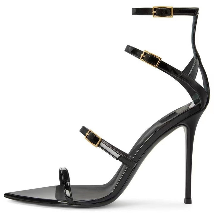 Femme Stiletto-hæle sandaler med justerbare stropper Stilla