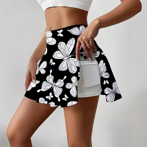 Femme Butterfly Print Mini Skirt Stilla