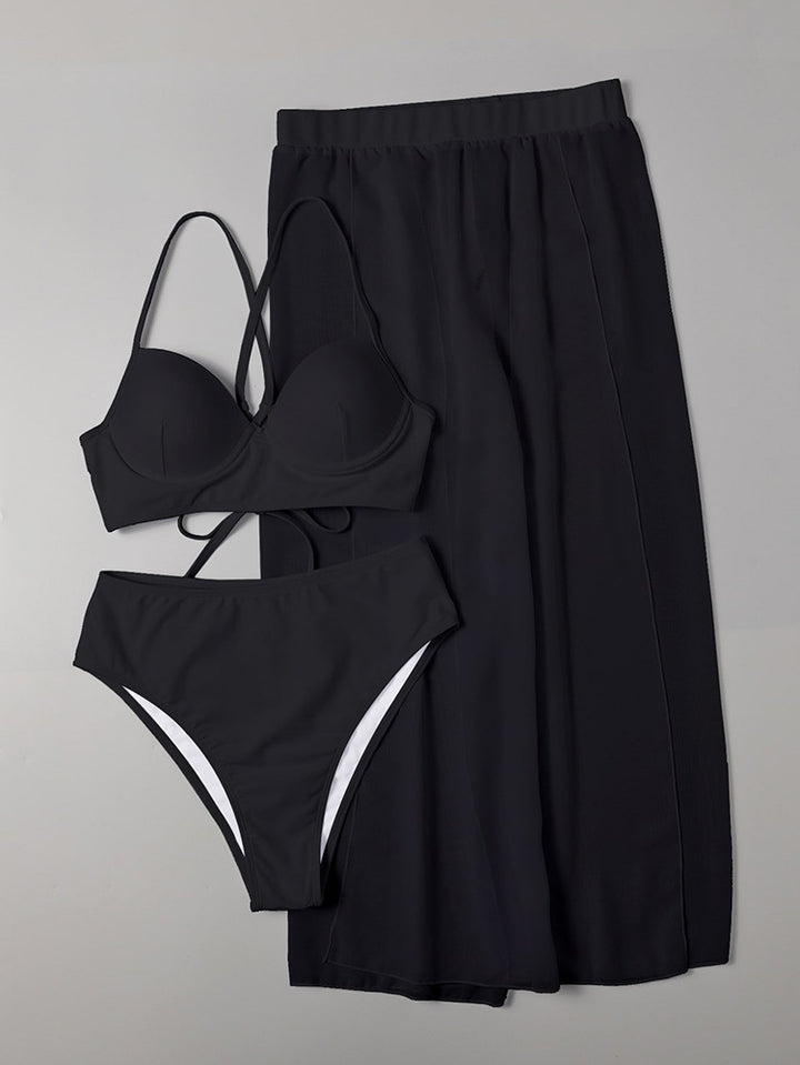 Dame Bikini sæt med flot maxi nederdel Skovae
