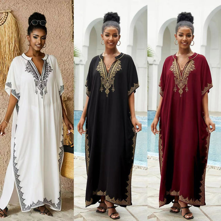 Dame Kaftan med filigran Boho-mønster Stilla
