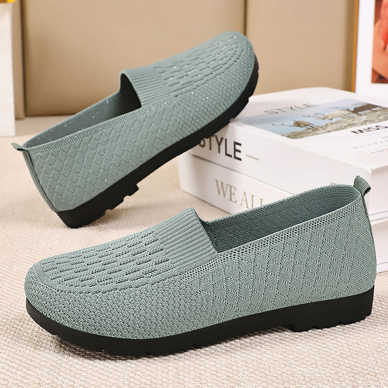 Dame Behagelige Slippers med elastisk overmateriale og skridsikker sål Stilla