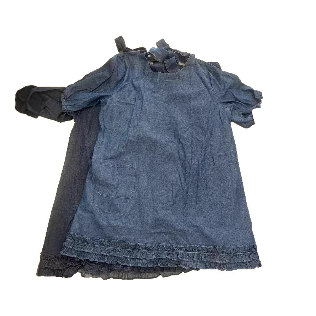 Dame Flæse Denim A-Linie Kjole Stilla