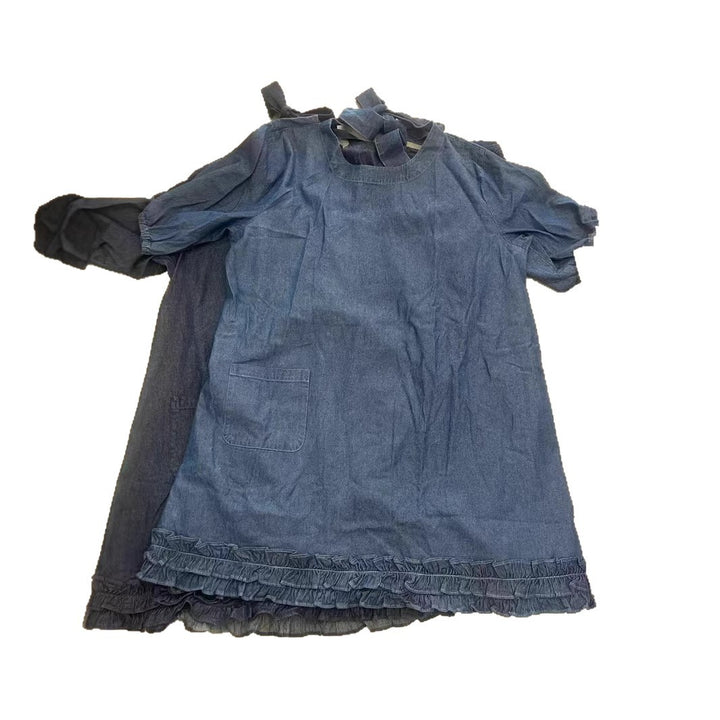 Dame Flæse Denim A-Linie Kjole Stilla