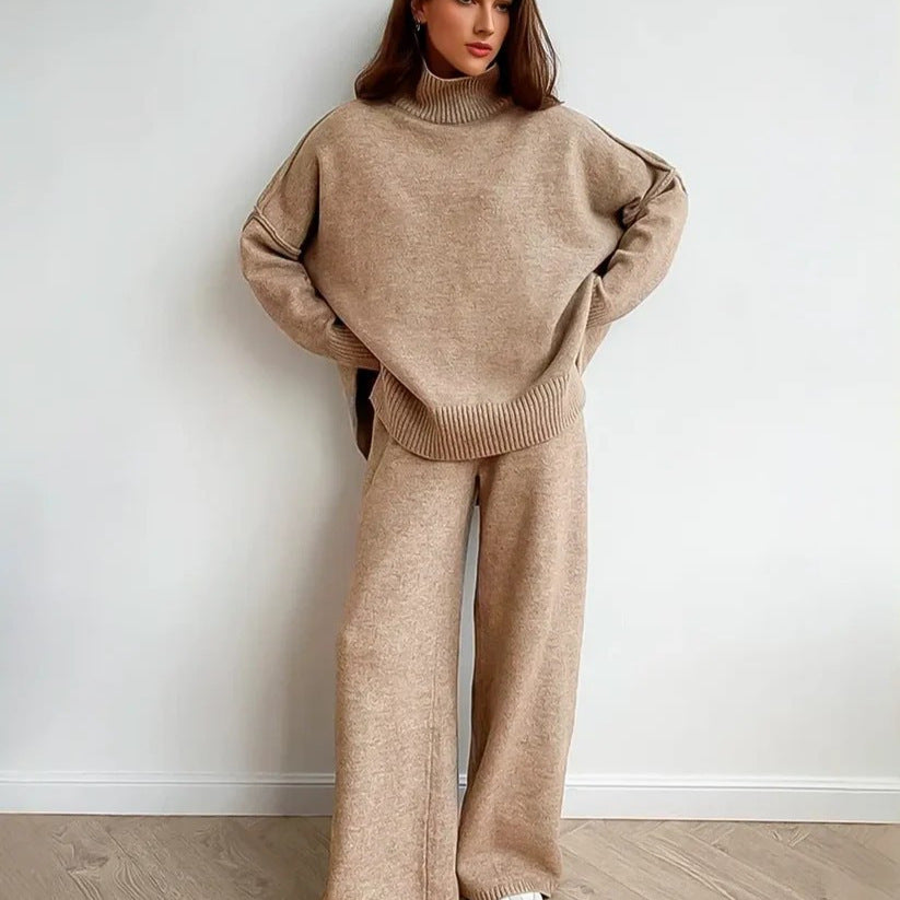 Kvinders cozy loungewear sæt lavet af blød strik Stilla