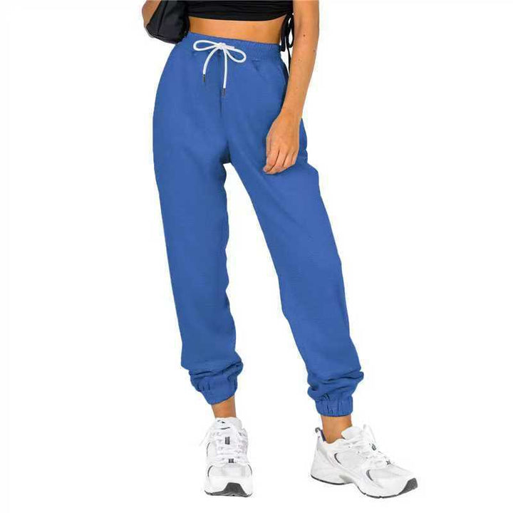 Kvinder Komfortable Afslappede Fit Joggingbukser med Elastisk Liv og Praktiske Lommer Skovae