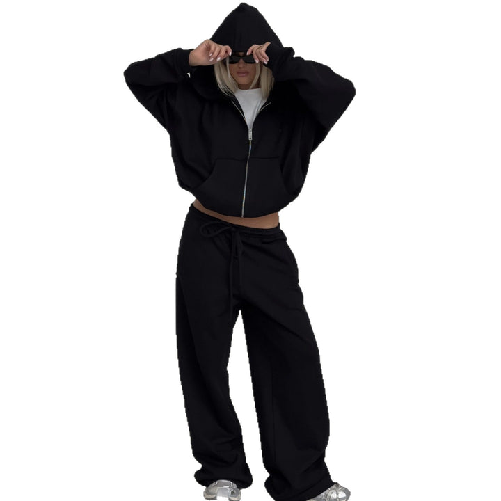 Dame Oversized Hoodie og afslappede fritidsbukser Stilla