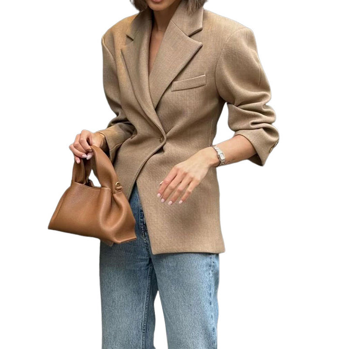 Dame Elegant Boucle-Blazer fra Stilla