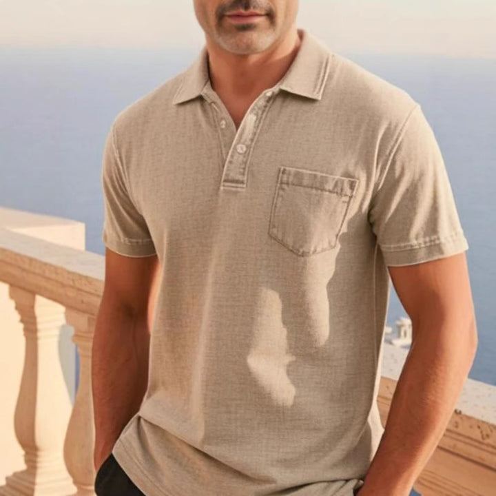 Herre Kortærmet Polo T-shirt Stilla